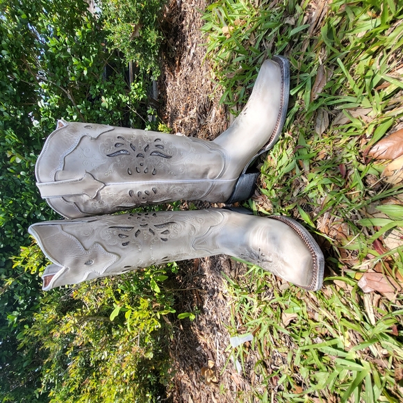 TANNERS MARK NWOT Womens 7 Gray Western Cowboy Boots - Picture 4 of 11